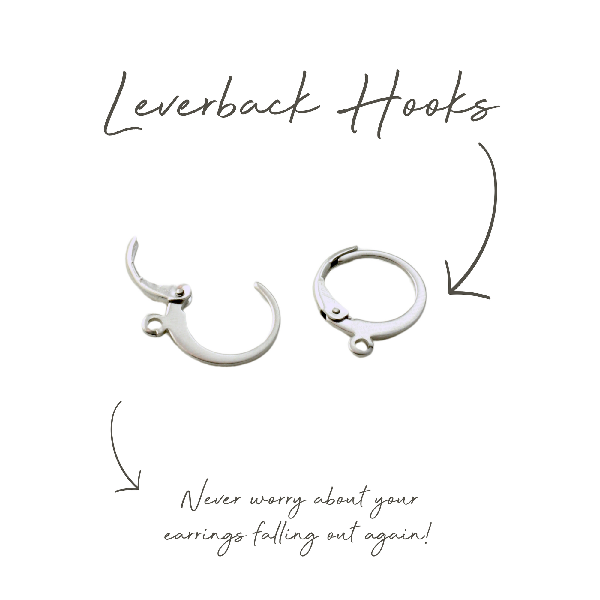 a picture of a pair of silver hoop earrings