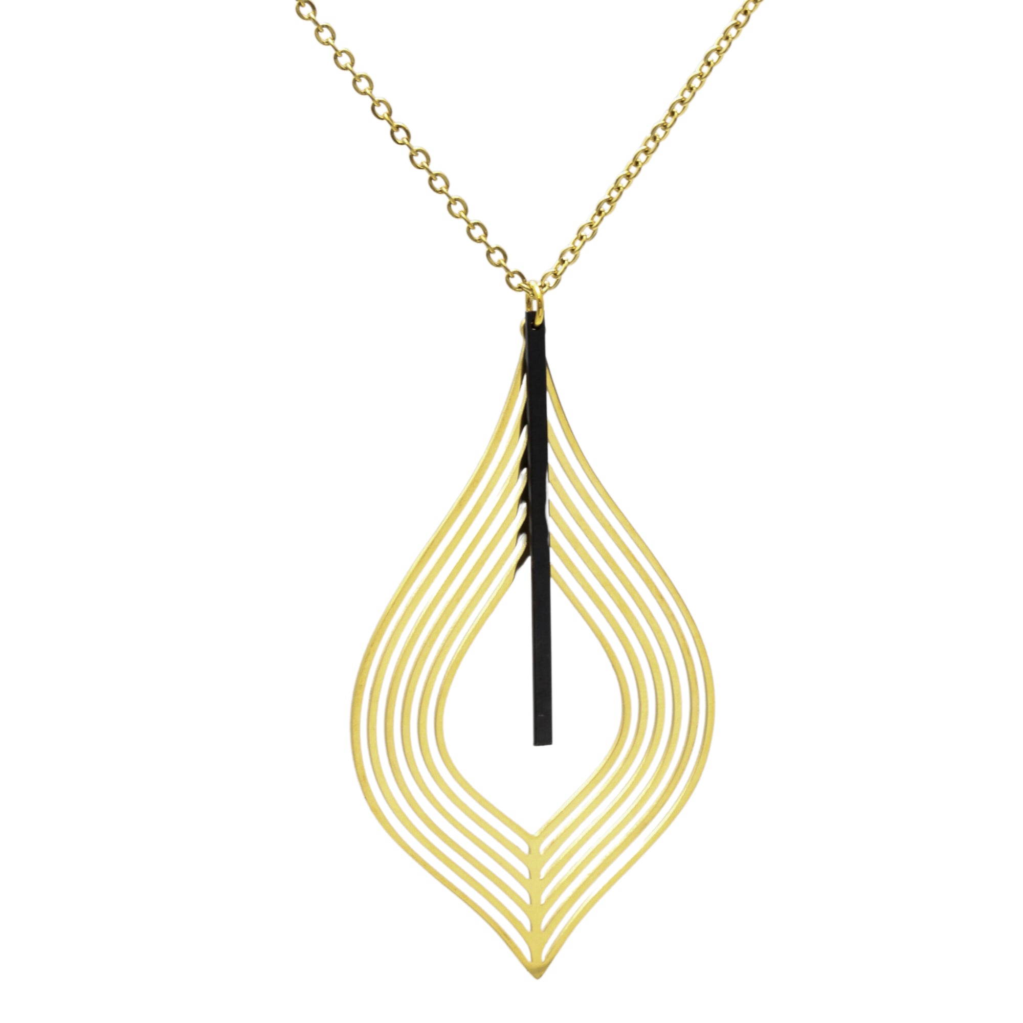 Waterproof "Imperméable” Art Deco Necklace