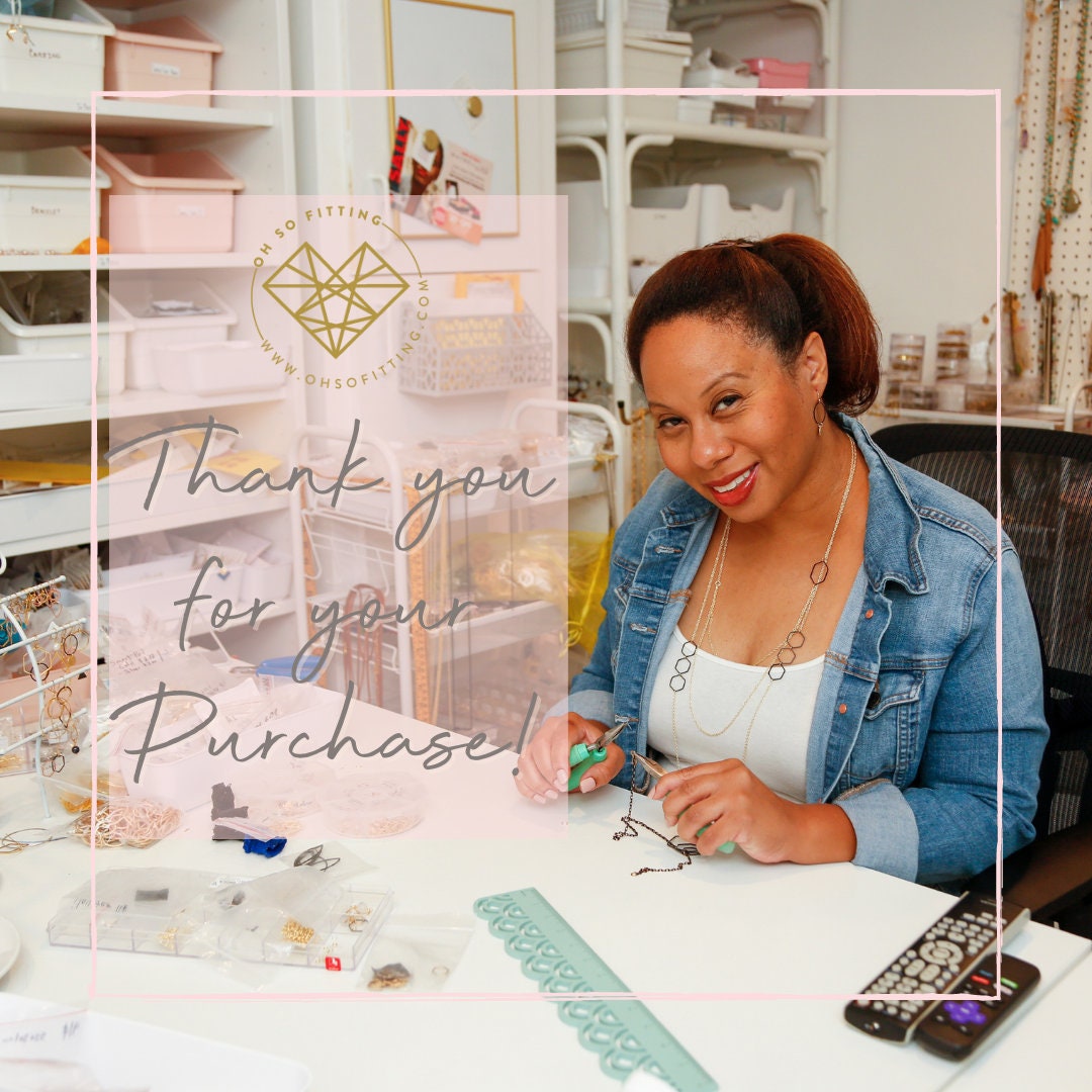 Waterproof "Imperméable” Tiny Hammered Disc Drop Earrings