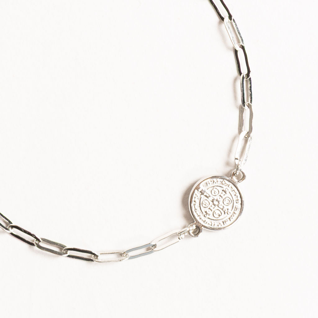 Waterproof "Imperméable” Benedictine Seal Coin Small Bracelet