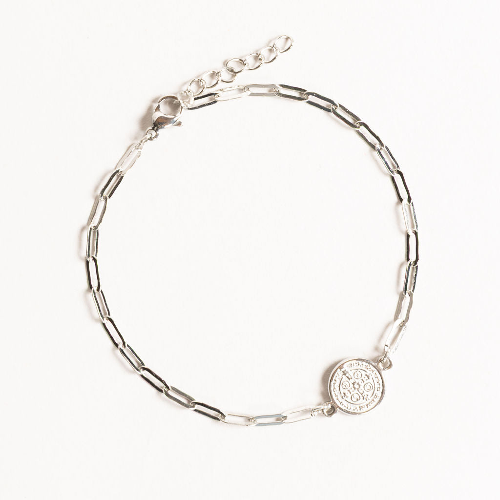 Waterproof "Imperméable” Benedictine Seal Coin Small Bracelet