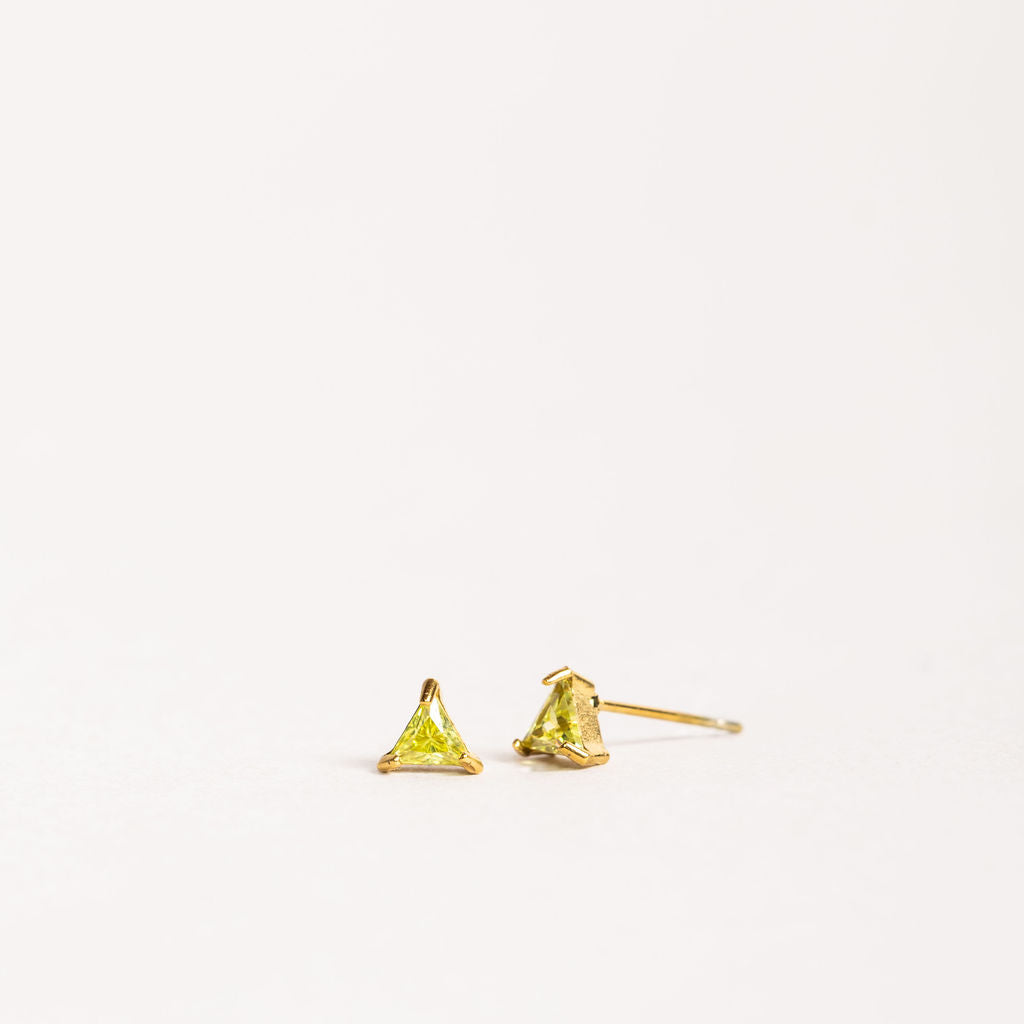 Waterproof "Imperméable” Bijou Birthstone Tiny Crystal Stud Earrings