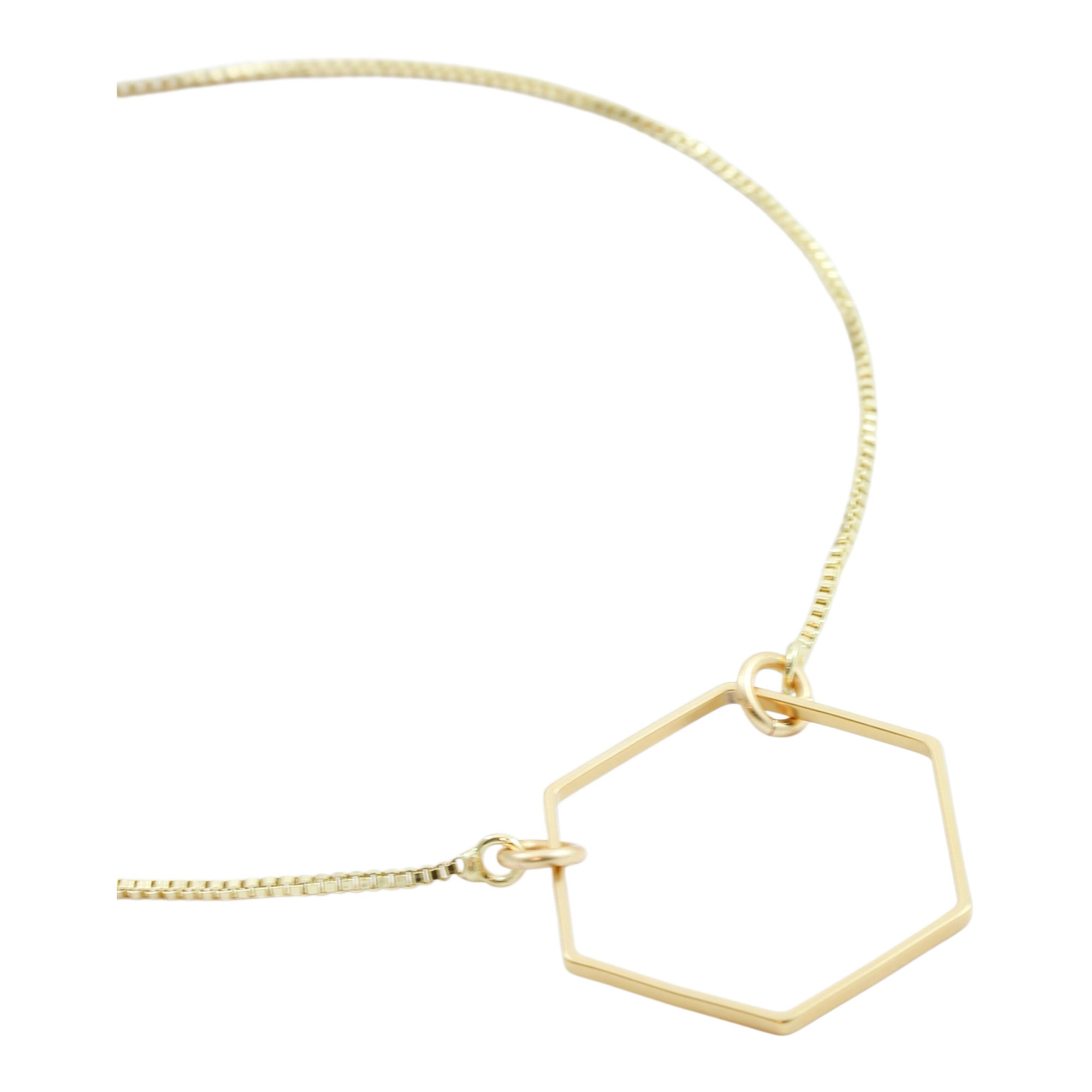 "Le Contour" Gold Hexagon Bracelet
