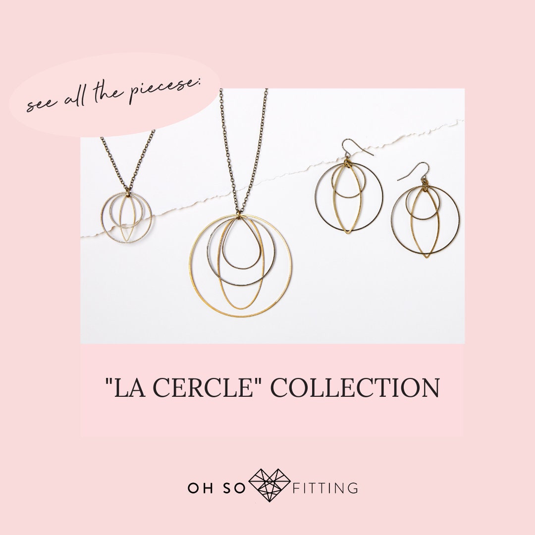 "Le Cercle" Geometric Hoop Earrings Women