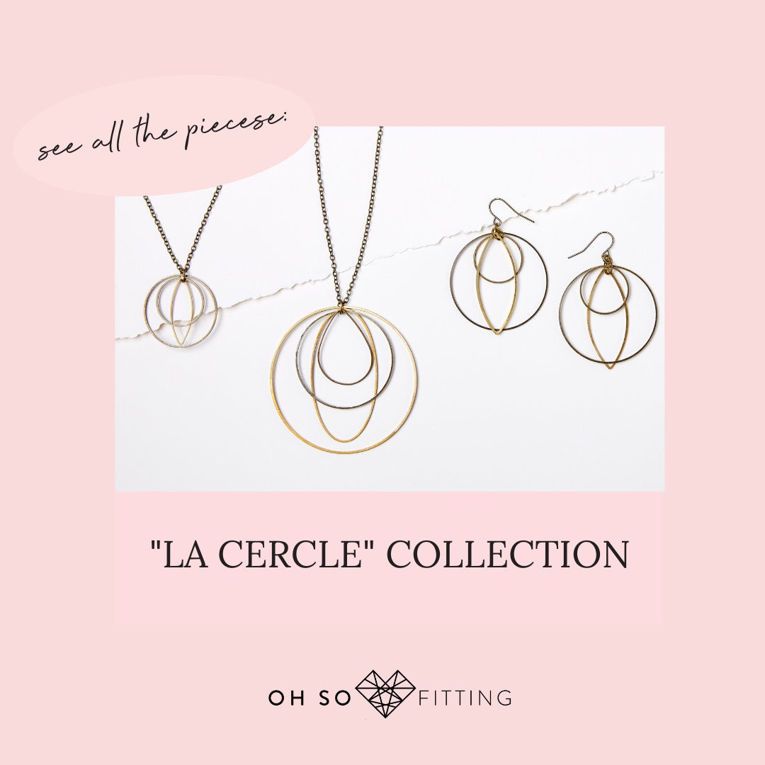 "Le Cercle" Geometric Hoop Earrings Women