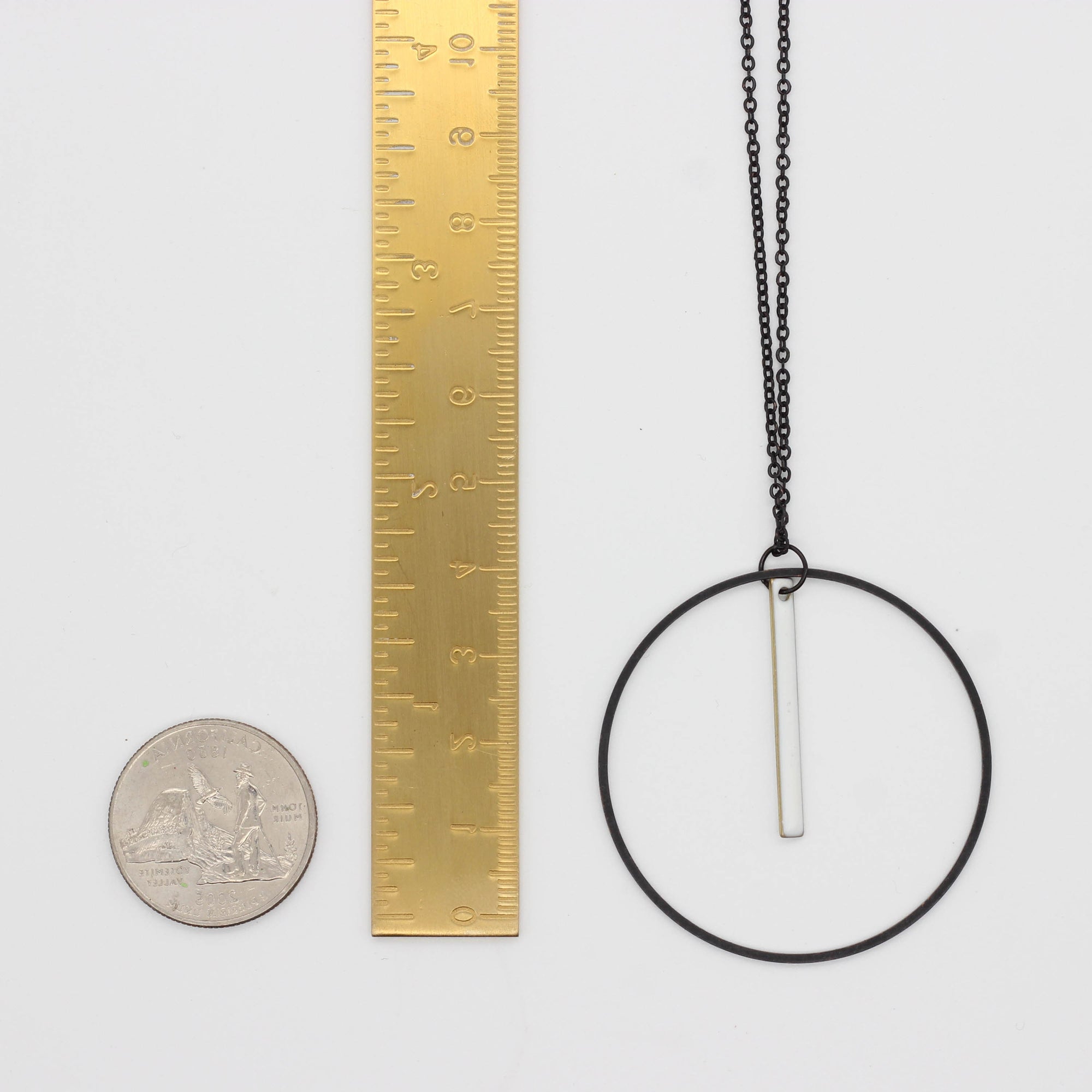 "La Luciole" Black Chain Pendant Necklace