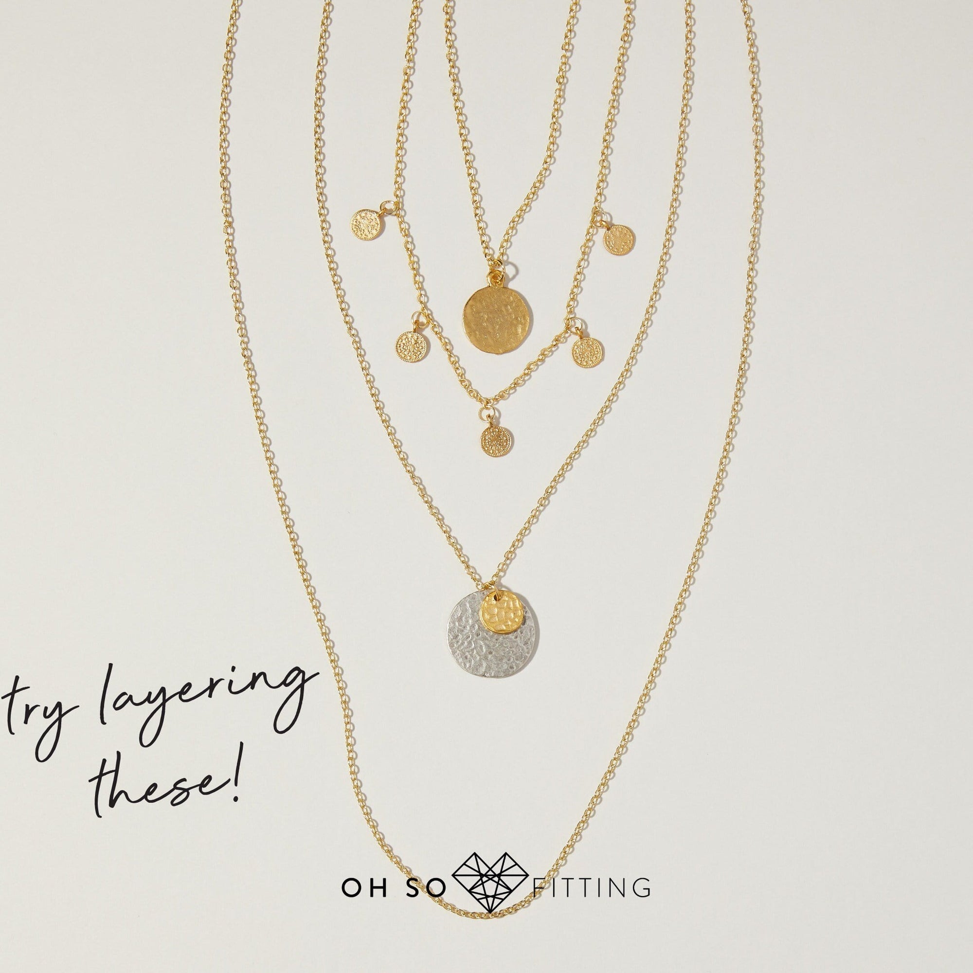 "L'Or" Layering Coin Necklaces