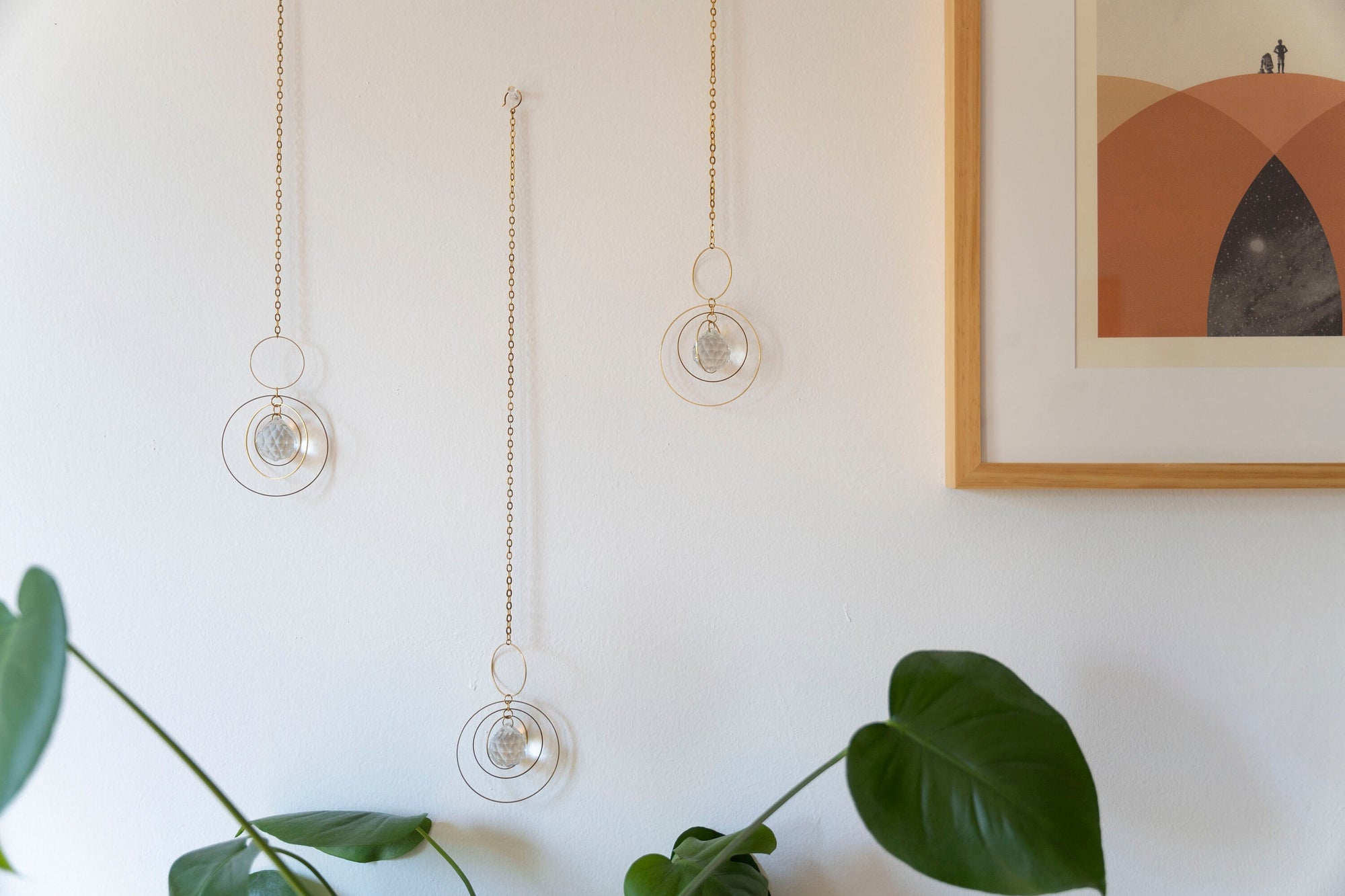 air plant jewelry Bijoux de Maison" Orbital Hanging Air Plant Holder with Prism