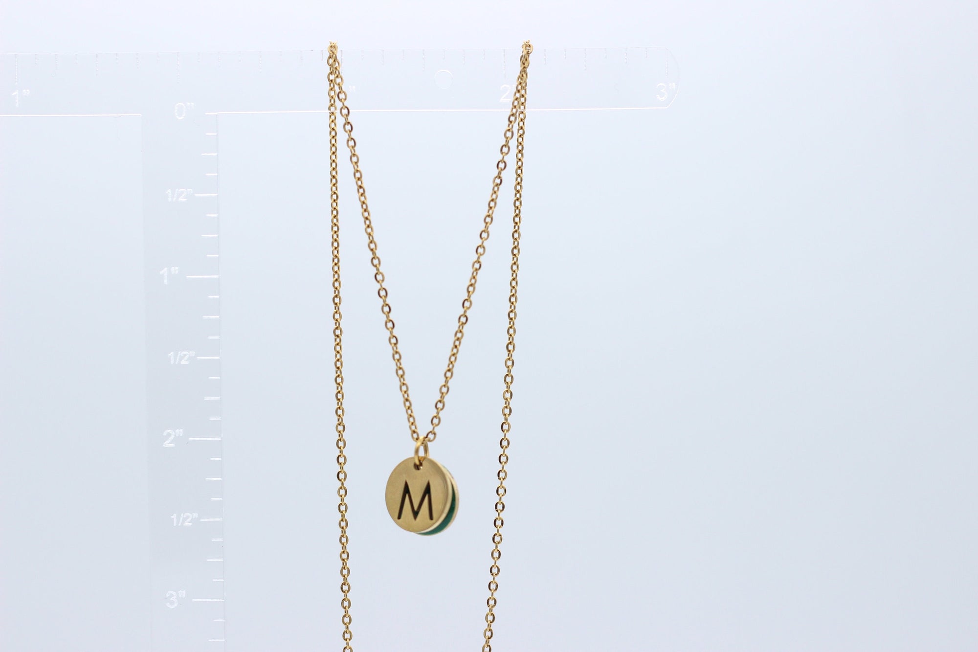 Enamel Initial Charm P / Gold