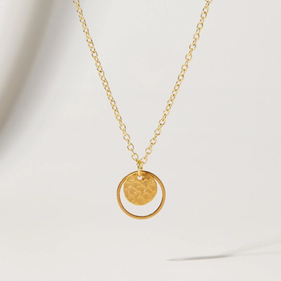 "L'Or" Double Circle Gold Necklace Bundle