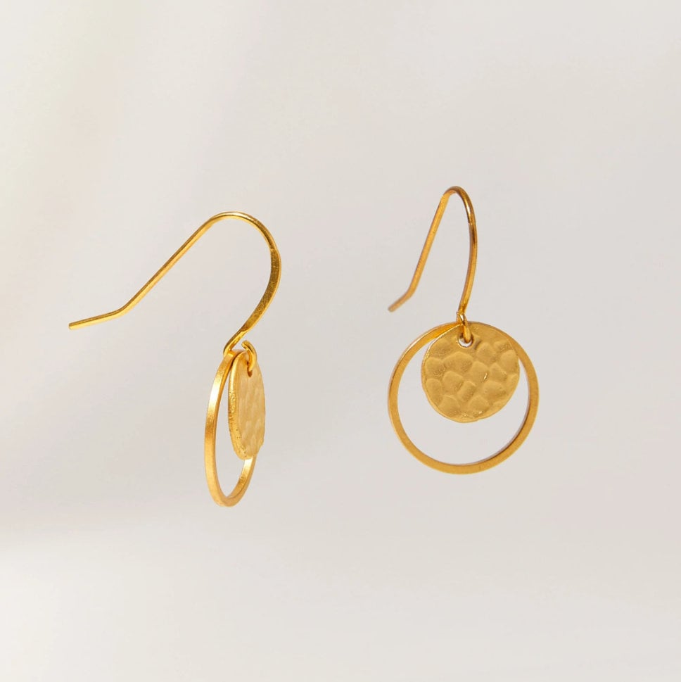 "L'Or" Double Circle Gold Necklace Bundle