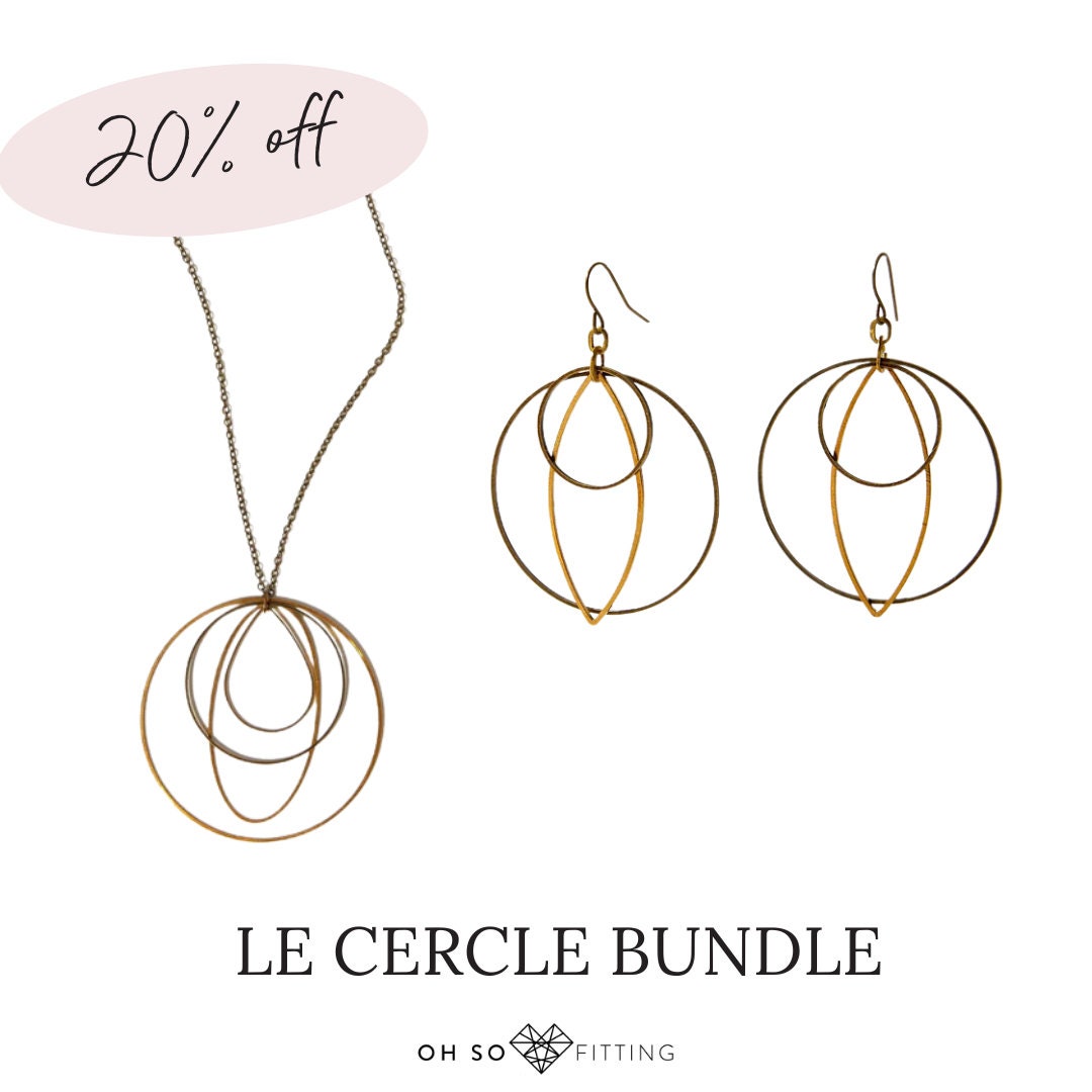 "Le Cercle" Geometric Hoop Earrings Bundle